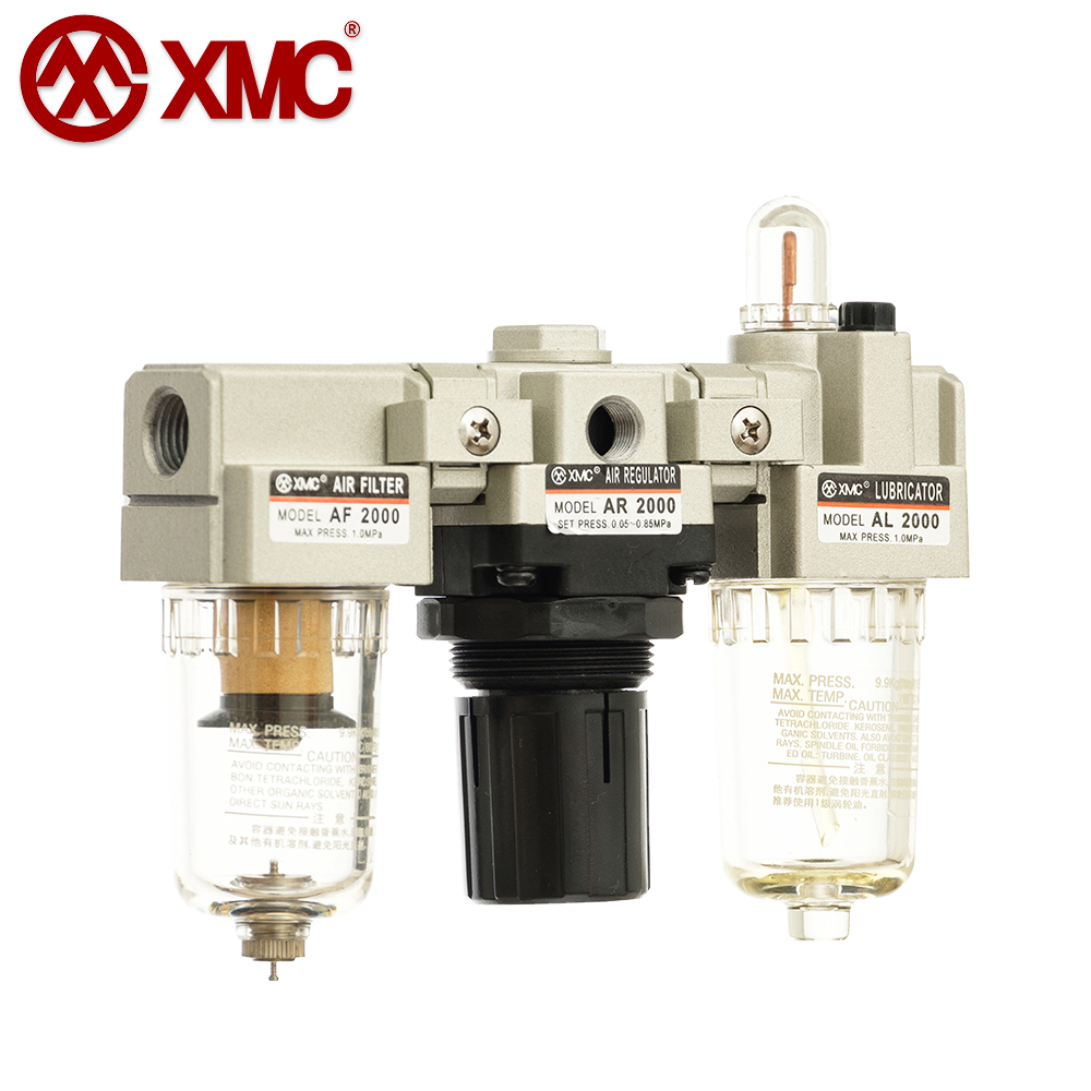 AC2000-01/02_Air Triple-Link Unit (3 Combination Unit, F+R+L)_A Series Air Source Treatment Units_XMC (HUAYI) Pneumatic